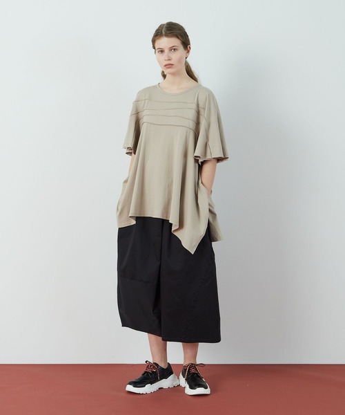 FRAPBOIS（フラボア）の「ピンカット カットソー（Tシャツ/カットソー・レディース・ベージュ/エメラルド・1）」の7枚目の写真