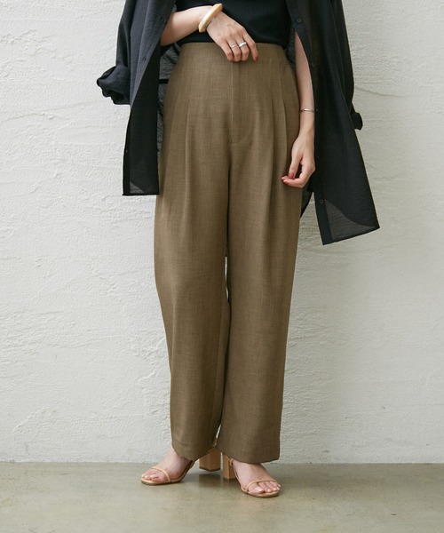 Omekashi（オメカシ）の「ダブルタックパンツ（その他パンツ・レディース・ベージュ/オリーブ/ブラック・36/38）」の16枚目の写真