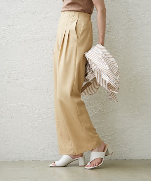 Omekashi（オメカシ）の「ダブルタックパンツ（その他パンツ・レディース・ベージュ/オリーブ/ブラック・36/38）」の10枚目の写真