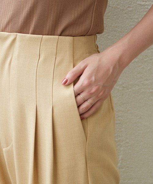 Omekashi（オメカシ）の「ダブルタックパンツ（その他パンツ・レディース・ベージュ/オリーブ/ブラック・36/38）」の5枚目の写真