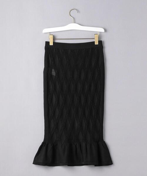 DIANE von FURSTENBERG（ダイアンフォンファステンバーグ）の「＜DIANE von FURSTENBERG（ダイアン フォン ファステンバーグ）＞ ダイヤ柄 タイトスカート ■■■（スカート・レディース・ブラック・X-SMALL/SMALL）」の2枚目の写真