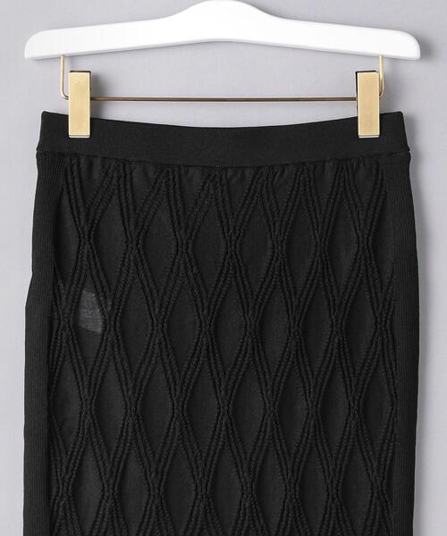 DIANE von FURSTENBERG（ダイアンフォンファステンバーグ）の「＜DIANE von FURSTENBERG（ダイアン フォン ファステンバーグ）＞ ダイヤ柄 タイトスカート ■■■（スカート・レディース・ブラック・X-SMALL/SMALL）」の4枚目の写真