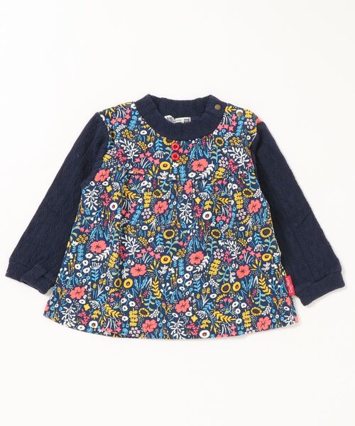 RAGMART（ラグマート）の「総柄トレーナー 花柄（スウェット・キッズ・ネイビー/アイボリー・90cm/95cm/80ｃｍ）」の10枚目の写真