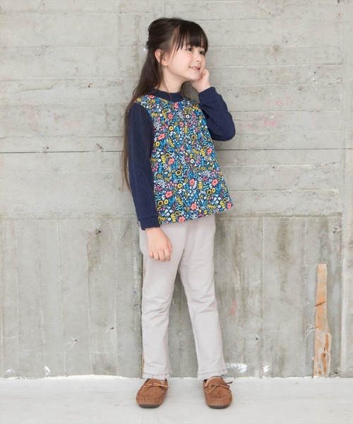 RAGMART（ラグマート）の「総柄トレーナー 花柄（スウェット・キッズ・ネイビー/アイボリー・90cm/95cm/80ｃｍ）」の7枚目の写真