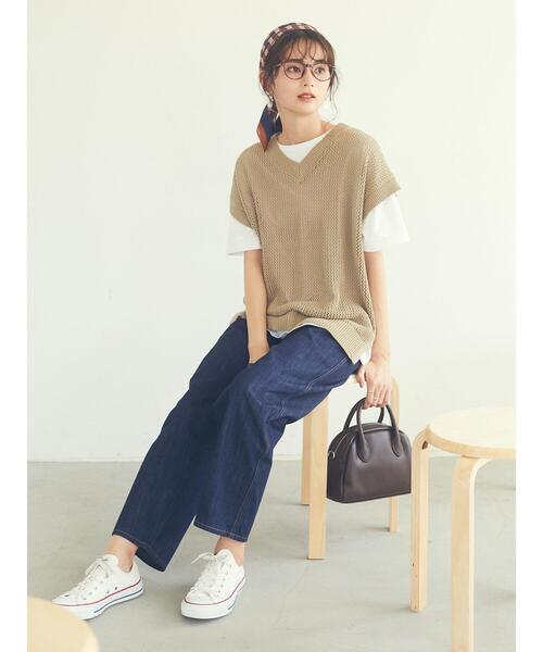 CRAFT STANDARD BOUTIQUE（クラフトスタンダードブティック）の「キカガク柄スカーフ　＊（バンダナ/スカーフ・レディース・ブラウン/ベージュ・FREE）」の15枚目の写真