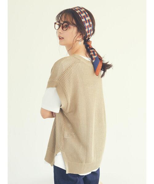 CRAFT STANDARD BOUTIQUE（クラフトスタンダードブティック）の「キカガク柄スカーフ　＊（バンダナ/スカーフ・レディース・ブラウン/ベージュ・FREE）」の13枚目の写真