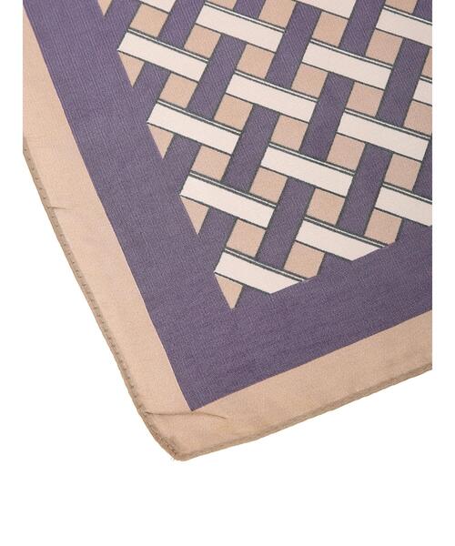 CRAFT STANDARD BOUTIQUE（クラフトスタンダードブティック）の「キカガク柄スカーフ　＊（バンダナ/スカーフ・レディース・ブラウン/ベージュ・FREE）」の8枚目の写真