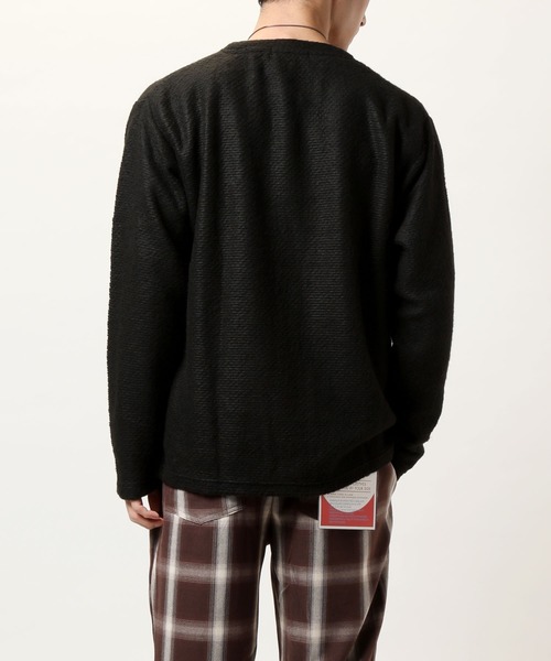 TopIsm(トップイズム)の「アンサンブル 長袖ニットカーディガン&ロングTシャツ(アンサンブル・メンズ・ブラック/ブラック系その他/ダークベージュ・LL/M/L)」の5枚目の写真