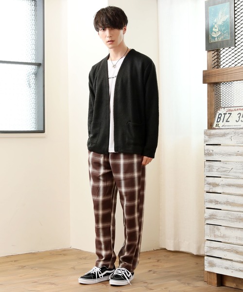 TopIsm(トップイズム)の「アンサンブル 長袖ニットカーディガン&ロングTシャツ(アンサンブル・メンズ・ブラック/ブラック系その他/ダークベージュ・LL/M/L)」の13枚目の写真