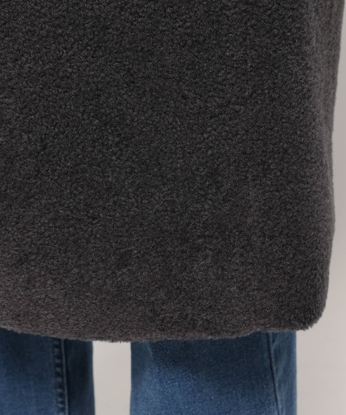 LEPSIM（レプシィム）の「Ｖネックボアロングコート　953522（ノーカラーコート・レディース・ブラウン/グリーン/チャコールグレー/グレイッシュベージュ・MEDIUM/LARGE）」の22枚目の写真