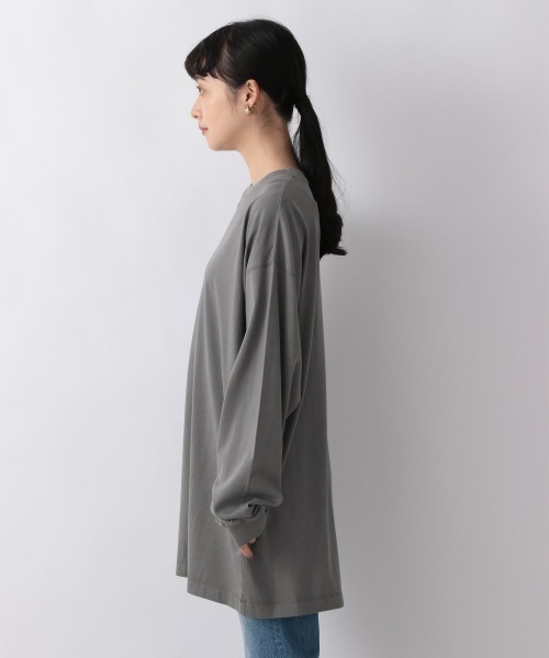 LOWRYS FARM（ローリーズファーム）の「クサキゾメカラーロンＴＬＳ　216177（Tシャツ/カットソー・レディース・パープル/グレー/オレンジ/アイボリー・FREE）」の8枚目の写真