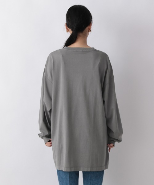 LOWRYS FARM（ローリーズファーム）の「クサキゾメカラーロンＴＬＳ　216177（Tシャツ/カットソー・レディース・パープル/グレー/オレンジ/アイボリー・FREE）」の14枚目の写真