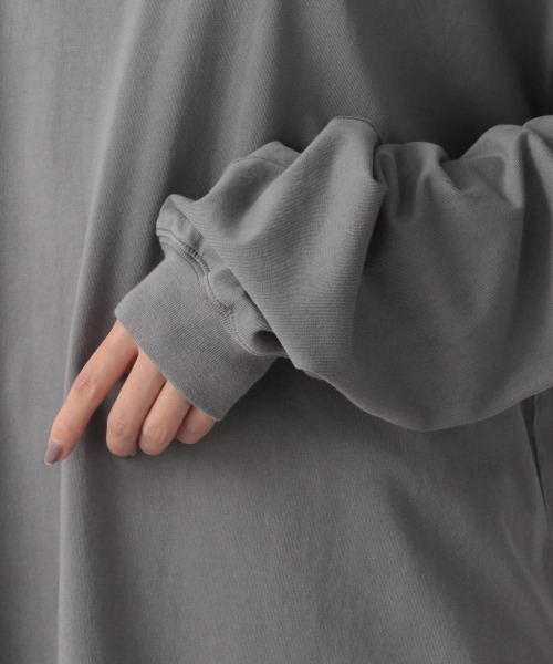 LOWRYS FARM（ローリーズファーム）の「クサキゾメカラーロンＴＬＳ　216177（Tシャツ/カットソー・レディース・パープル/グレー/オレンジ/アイボリー・FREE）」の7枚目の写真