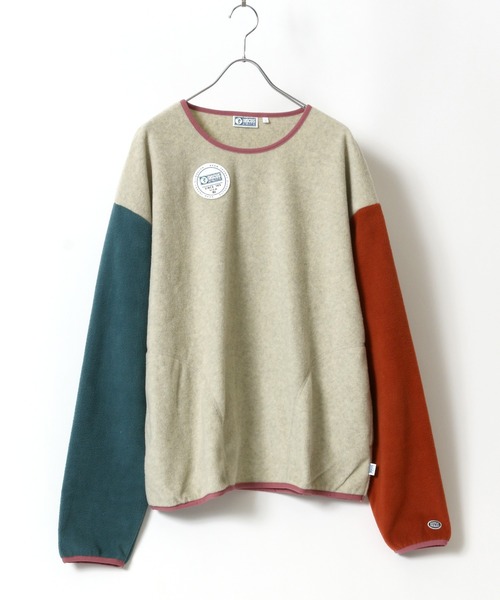 DISCUS ATHLETIC（ディスカス　アスレチック）の「DSCUS/ ディスカス フリース プルオーバースウェット（スウェット・メンズ・ブラック/ベージュ/オフホワイト/オレンジ/グリーン/ベージュ系その他/パープル系その他・M/L/XL）」の4枚目の写真