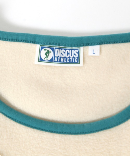 DISCUS ATHLETIC（ディスカス　アスレチック）の「DSCUS/ ディスカス フリース プルオーバースウェット（スウェット・メンズ・ブラック/ベージュ/オフホワイト/オレンジ/グリーン/ベージュ系その他/パープル系その他・M/L/XL）」の16枚目の写真