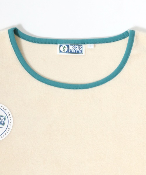 DISCUS ATHLETIC（ディスカス　アスレチック）の「DSCUS/ ディスカス フリース プルオーバースウェット（スウェット・メンズ・ブラック/ベージュ/オフホワイト/オレンジ/グリーン/ベージュ系その他/パープル系その他・M/L/XL）」の9枚目の写真