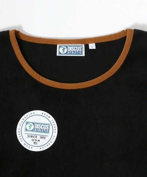 DISCUS ATHLETIC（ディスカス　アスレチック）の「DSCUS/ ディスカス フリース プルオーバースウェット（スウェット・メンズ・ブラック/ベージュ/オフホワイト/オレンジ/グリーン/ベージュ系その他/パープル系その他・M/L/XL）」の10枚目の写真