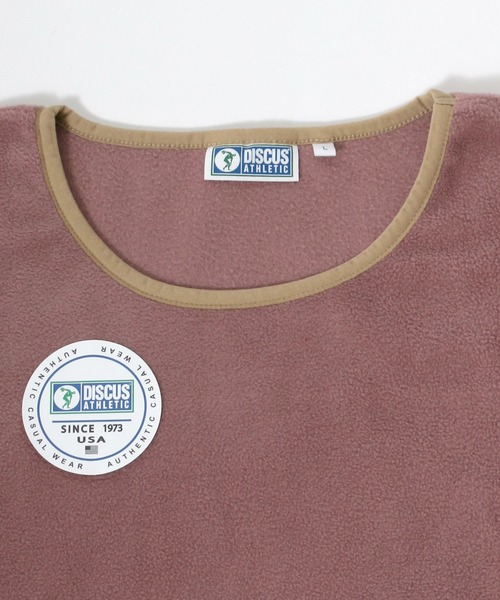 DISCUS ATHLETIC（ディスカス　アスレチック）の「DSCUS/ ディスカス フリース プルオーバースウェット（スウェット・メンズ・ブラック/ベージュ/オフホワイト/オレンジ/グリーン/ベージュ系その他/パープル系その他・M/L/XL）」の14枚目の写真