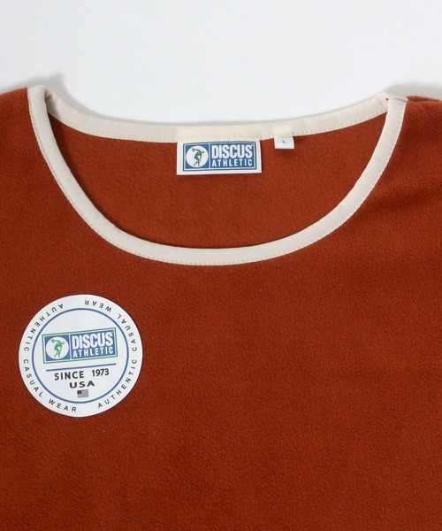 DISCUS ATHLETIC（ディスカス　アスレチック）の「DSCUS/ ディスカス フリース プルオーバースウェット（スウェット・メンズ・ブラック/ベージュ/オフホワイト/オレンジ/グリーン/ベージュ系その他/パープル系その他・M/L/XL）」の15枚目の写真