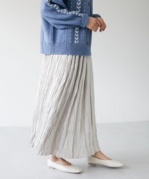 CRAFT STANDARD BOUTIQUE | サテンプリーツスカート　＊(スカート)