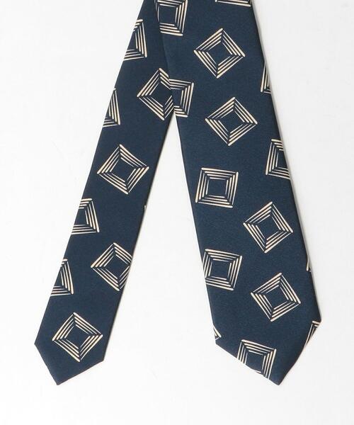 green label relaxing（グリーンレーベルリラクシング）の「＜Luisa Esposit＞7.0cm スタンプ 小紋3 ネクタイ（ネクタイ・メンズ・ダークブラウン/ネイビー・FREE）」の5枚目の写真