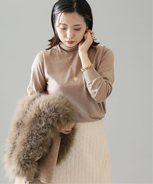 SLOANE スローン ベージュ タートルネックニット １サイズ セール】【SLOANE/スローン】別注16G WOOLSILK*Ca天竺タートルネック