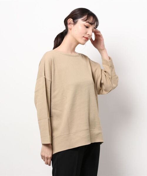 sm2rhythm（サマンサモスモスリズム）の「ワッフル前後着プルオーバー（Tシャツ/カットソー・レディース・ブラック/ベージュ/ライトベージュ・ﾌﾘ-）」の5枚目の写真