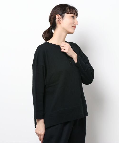 sm2rhythm（サマンサモスモスリズム）の「ワッフル前後着プルオーバー（Tシャツ/カットソー・レディース・ブラック/ベージュ/ライトベージュ・ﾌﾘ-）」の7枚目の写真