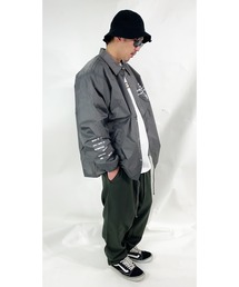 DOUBLE STEAL（ダブルスティール）の「Sleeve Print Coache JKT（ナイロンジャケット）」