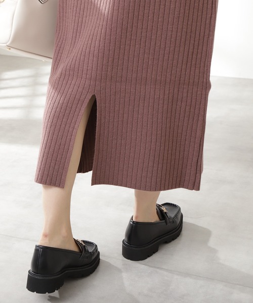 N.（N. Natural Beauty Basic）（エヌエヌナチュラルビューティーベーシック）の「◆ウォッシャブルニットカーディガンセットアップ（ワンピース・レディース・グレイッシュブルー/ナチュラル/ピンク・MEDIUM）」の8枚目の写真