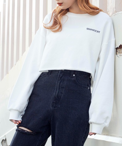 WEGO(ウィゴー)の「WEGO/グラフィックショートプルオーバー(スウェット・レディース・ブルー/ダークグリーン/ダークオレンジ/アイボリー/オートミール/ブラック/その他2/その他1/ブラック系その他/ホワイト系その他/その他3/ライトピンク・SMALL/MEDIUM)」の22枚目の写真