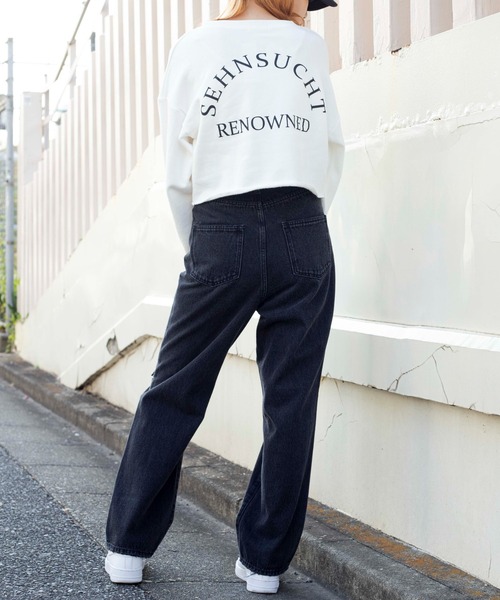 WEGO(ウィゴー)の「WEGO/グラフィックショートプルオーバー(スウェット・レディース・ブルー/ダークグリーン/ダークオレンジ/アイボリー/オートミール/ブラック/その他2/その他1/ブラック系その他/ホワイト系その他/その他3/ライトピンク・SMALL/MEDIUM)」の21枚目の写真