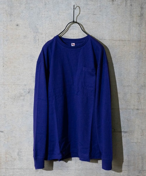 JOHN'S CLOSET（ジョンズクローゼット）の「【50】USAコットンクルーネックTシャツ（Tシャツ/カットソー・メンズ・グレー/ブラック/ダークベージュ/ホワイト/カーキ/ダークパープル・LARGE/MEDIUM）」の6枚目の写真