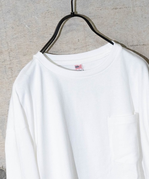 JOHN'S CLOSET（ジョンズクローゼット）の「【50】USAコットンクルーネックTシャツ（Tシャツ/カットソー・メンズ・グレー/ブラック/ダークベージュ/ホワイト/カーキ/ダークパープル・LARGE/MEDIUM）」の8枚目の写真