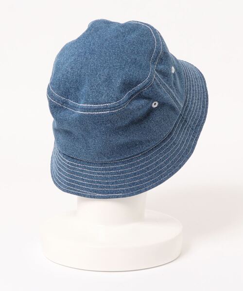 KaneZ（ケインズ）の「KaneZ/ケインズ/ロゴ刺繍デニムバケットハット/C.R.E.A.M BucketHat（ハット・メンズ・ブルー・FREE）」の3枚目の写真