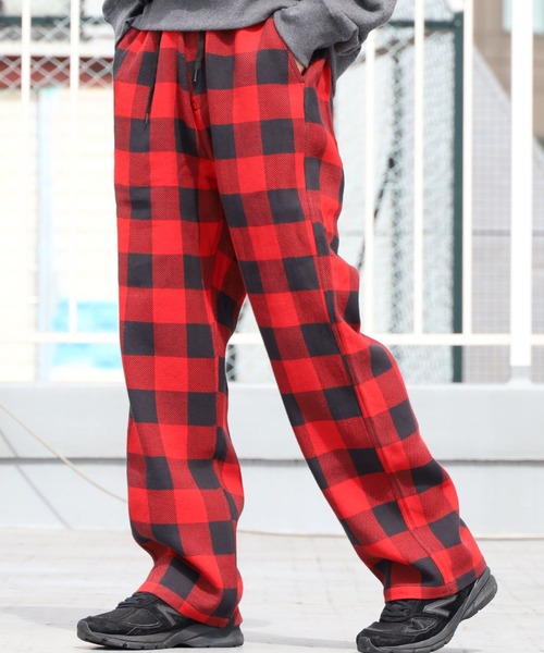 FIVE BROTHER（ファイブブラザー）の「FIVE BROTHERS/ファイブブラザーズ チェックパンツ（その他パンツ・メンズ・ブラウン/レッド/ブルー・L/M）」の3枚目の写真