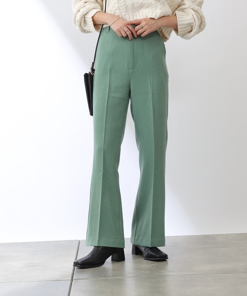 COLONY 2139（コロニートゥーワンスリーナイン）の「ストレッチイージーケアウールライクパンツ(フレア)（その他パンツ・レディース・ブラック/パープル/ブラウン/グリーン・SMALL/MEDIUM/LARGE）」の4枚目の写真