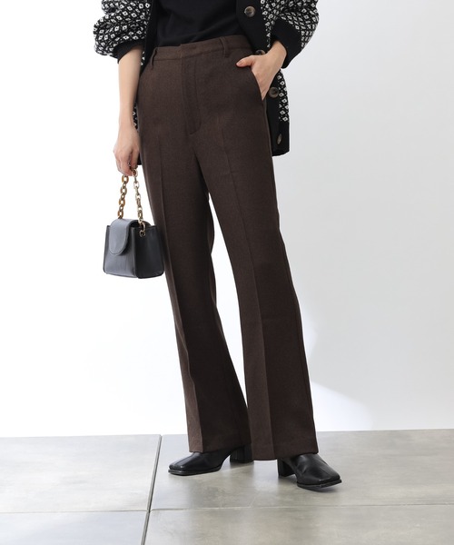 COLONY 2139（コロニートゥーワンスリーナイン）の「ストレッチイージーケアウールライクパンツ(フレア)（その他パンツ・レディース・ブラック/パープル/ブラウン/グリーン・SMALL/MEDIUM/LARGE）」の6枚目の写真