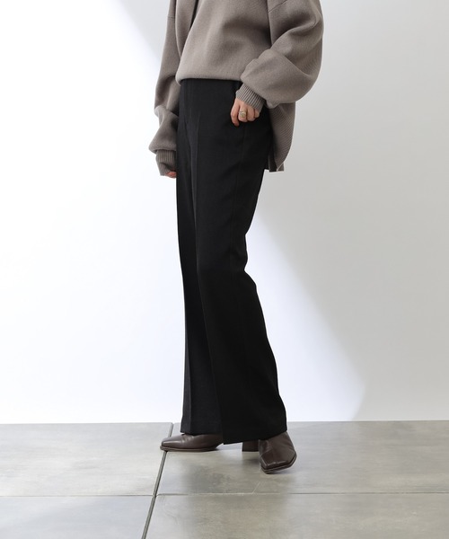 COLONY 2139（コロニートゥーワンスリーナイン）の「ストレッチイージーケアウールライクパンツ(フレア)（その他パンツ・レディース・ブラック/パープル/ブラウン/グリーン・SMALL/MEDIUM/LARGE）」の12枚目の写真