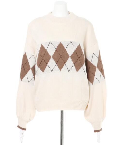 INGNI（イング）の「アーガイル柄ニット（ニット/セーター）」 - WEAR