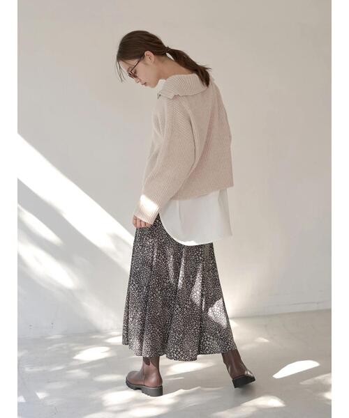 earth music&ecology(アースミュージックアンドエコロジー)の「ZIPカラーニットプルオーバー *(Tシャツ/カットソー・レディース・グレー/サックスブルー/その他8・FREE)」の19枚目の写真