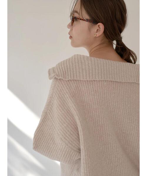 earth music&ecology(アースミュージックアンドエコロジー)の「ZIPカラーニットプルオーバー *(Tシャツ/カットソー・レディース・グレー/サックスブルー/その他8・FREE)」の16枚目の写真