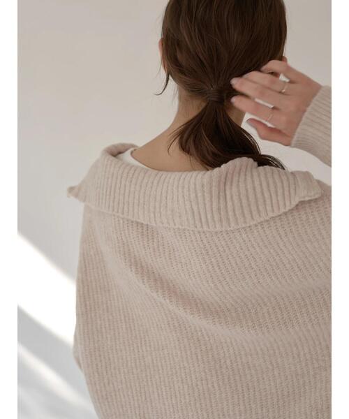 earth music&ecology(アースミュージックアンドエコロジー)の「ZIPカラーニットプルオーバー *(Tシャツ/カットソー・レディース・グレー/サックスブルー/その他8・FREE)」の15枚目の写真