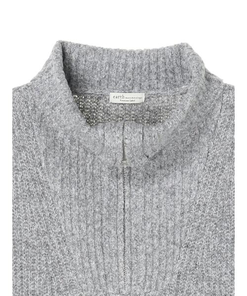 earth music&ecology(アースミュージックアンドエコロジー)の「ZIPカラーニットプルオーバー *(Tシャツ/カットソー・レディース・グレー/サックスブルー/その他8・FREE)」の12枚目の写真