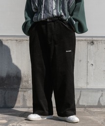 コーデュロイワイドパンツ