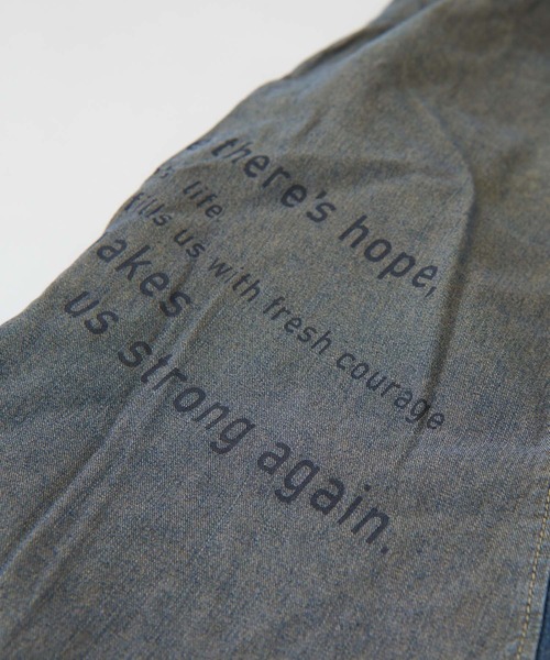 CUBE SUGAR（キューブシュガー）の「WEB限定オーバーダイロゴリメイクデニムスカート（デニムスカート・レディース・グレー/ベージュ・M）」の18枚目の写真