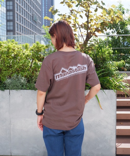 MANASTASH（マナスタッシュ）の「MANASTASH/マナスタッシュ  W's BACK LOGO TEE ウィメンズ　バックロゴTシャツ（Tシャツ/カットソー・レディース・ホワイト/チャコールグレー/スモークピンク/ラベンダー・MEDIUM）」の14枚目の写真