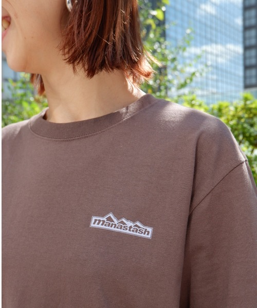 MANASTASH（マナスタッシュ）の「MANASTASH/マナスタッシュ  W's BACK LOGO TEE ウィメンズ　バックロゴTシャツ（Tシャツ/カットソー・レディース・ホワイト/チャコールグレー/スモークピンク/ラベンダー・MEDIUM）」の16枚目の写真