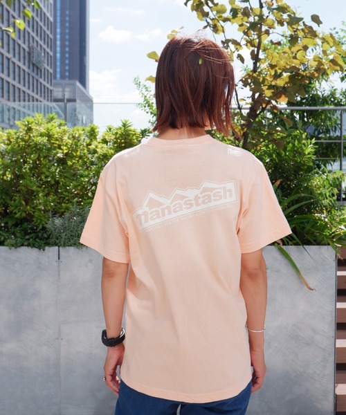 MANASTASH（マナスタッシュ）の「MANASTASH/マナスタッシュ  W's BACK LOGO TEE ウィメンズ　バックロゴTシャツ（Tシャツ/カットソー・レディース・ホワイト/チャコールグレー/スモークピンク/ラベンダー・MEDIUM）」の9枚目の写真