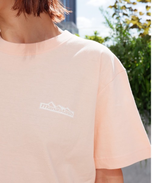 MANASTASH（マナスタッシュ）の「MANASTASH/マナスタッシュ  W's BACK LOGO TEE ウィメンズ　バックロゴTシャツ（Tシャツ/カットソー・レディース・ホワイト/チャコールグレー/スモークピンク/ラベンダー・MEDIUM）」の11枚目の写真